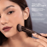 BLK Cosmetics Travels Pouch and Brush Set