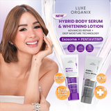 Luxe Organix PDRN + Retinal Wrinkles Smoothing Hybrid Body Serum & Whitening Lotion