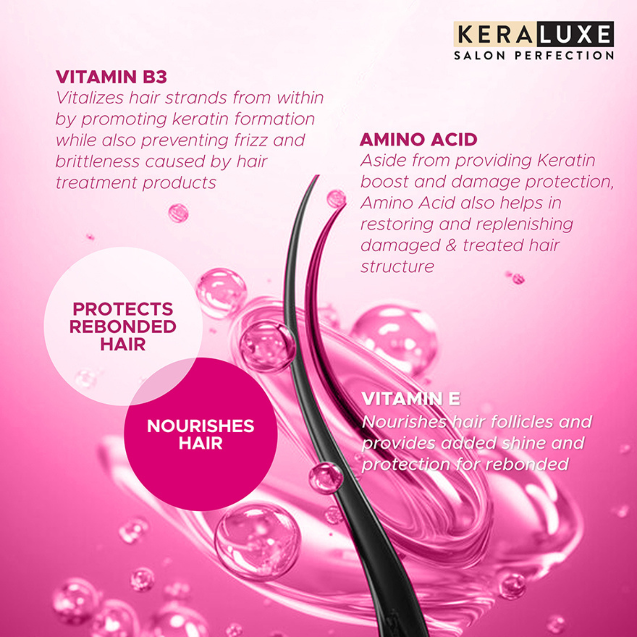 Kera Luxe Salon Perfection Brazillian Botox Daily Keratin Treatment Rebond Straight 700ml