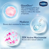 Vaseline Gluta Hya Serum Burst Lotion Flawless Bright 330ml