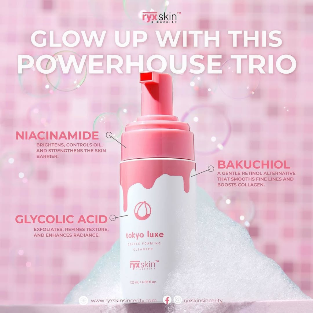 RyxSkin Sincerity Tokyo Luxe Foam Gentle Foaming Cleanser 120ml