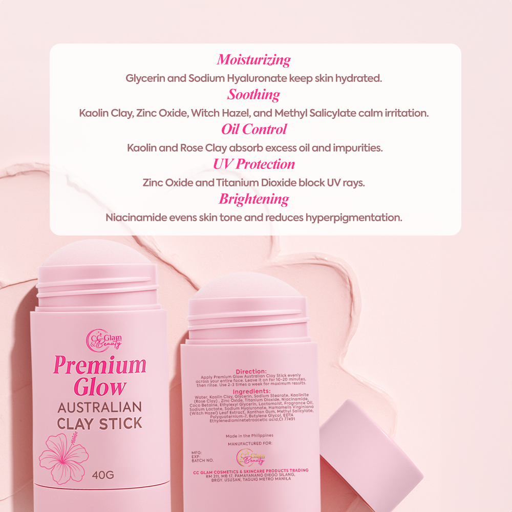 CC Glam & Beauty Premium Glow Australian Clay Stick