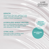 Luxe Organix Premium Keratin Castor Oil Shampoo 210ml