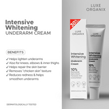 Luxe Organix Intensive Whitening Underarm Cream 10% Niacinamide 40g