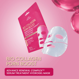 Luxe Organix Bio Collagen PDRN Boost Advance Renewal Complex Serum Treatment Hydrogel Mask
