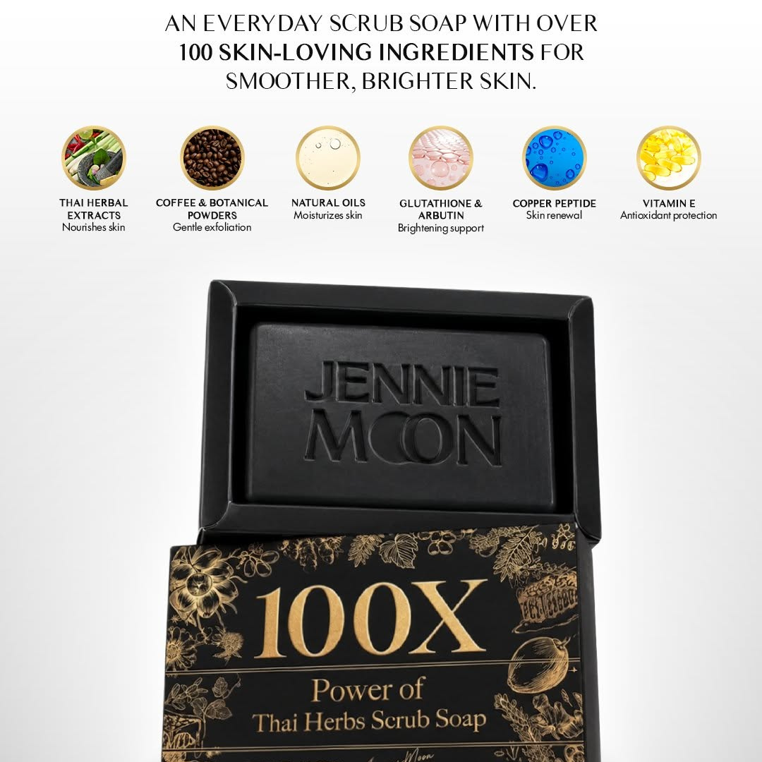 Jennie Moon 100X Power Of Thai Herbs Scrub Soap