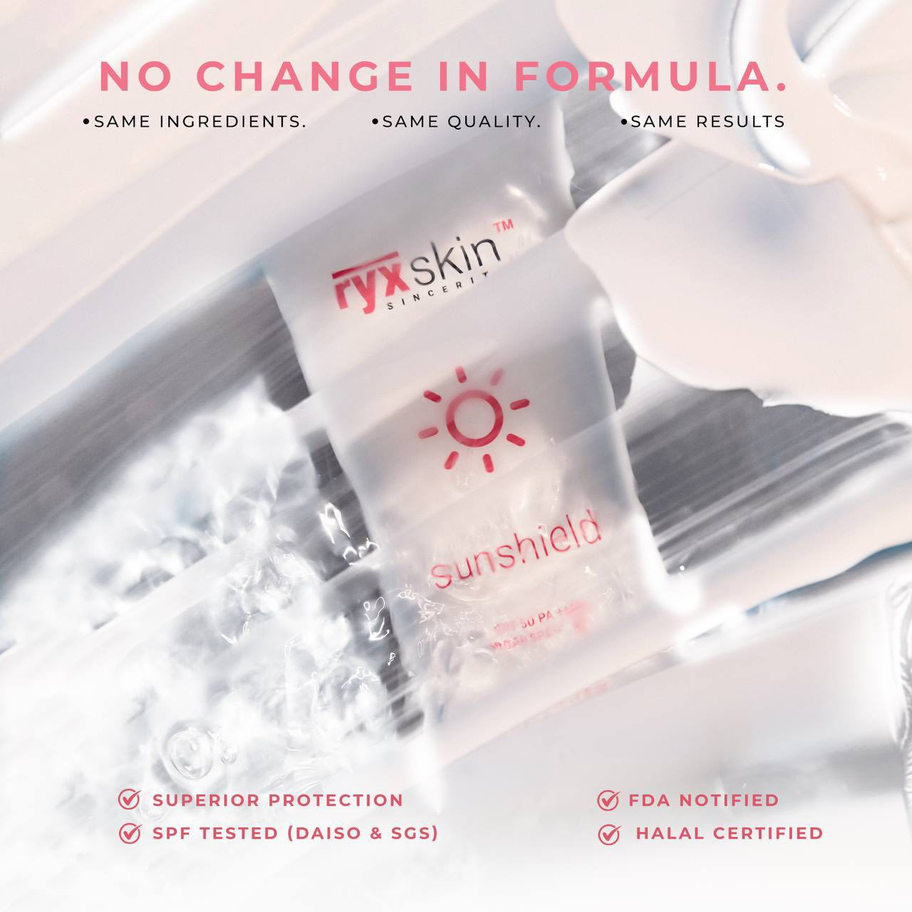 RyxSkin Sincerity Sunshield SPF50 PA+++