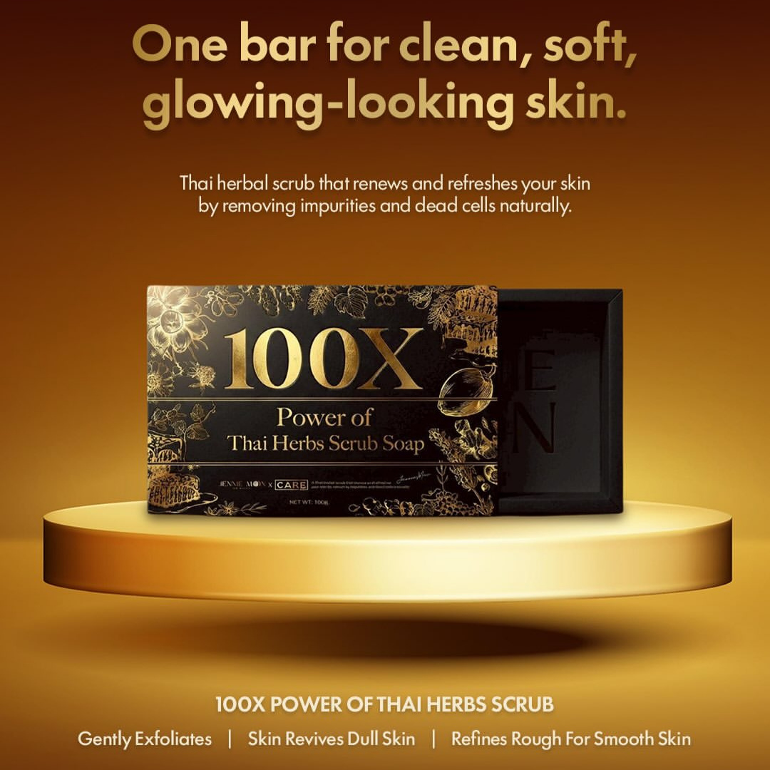 Jennie Moon 100X Power Of Thai Herbs Scrub Soap