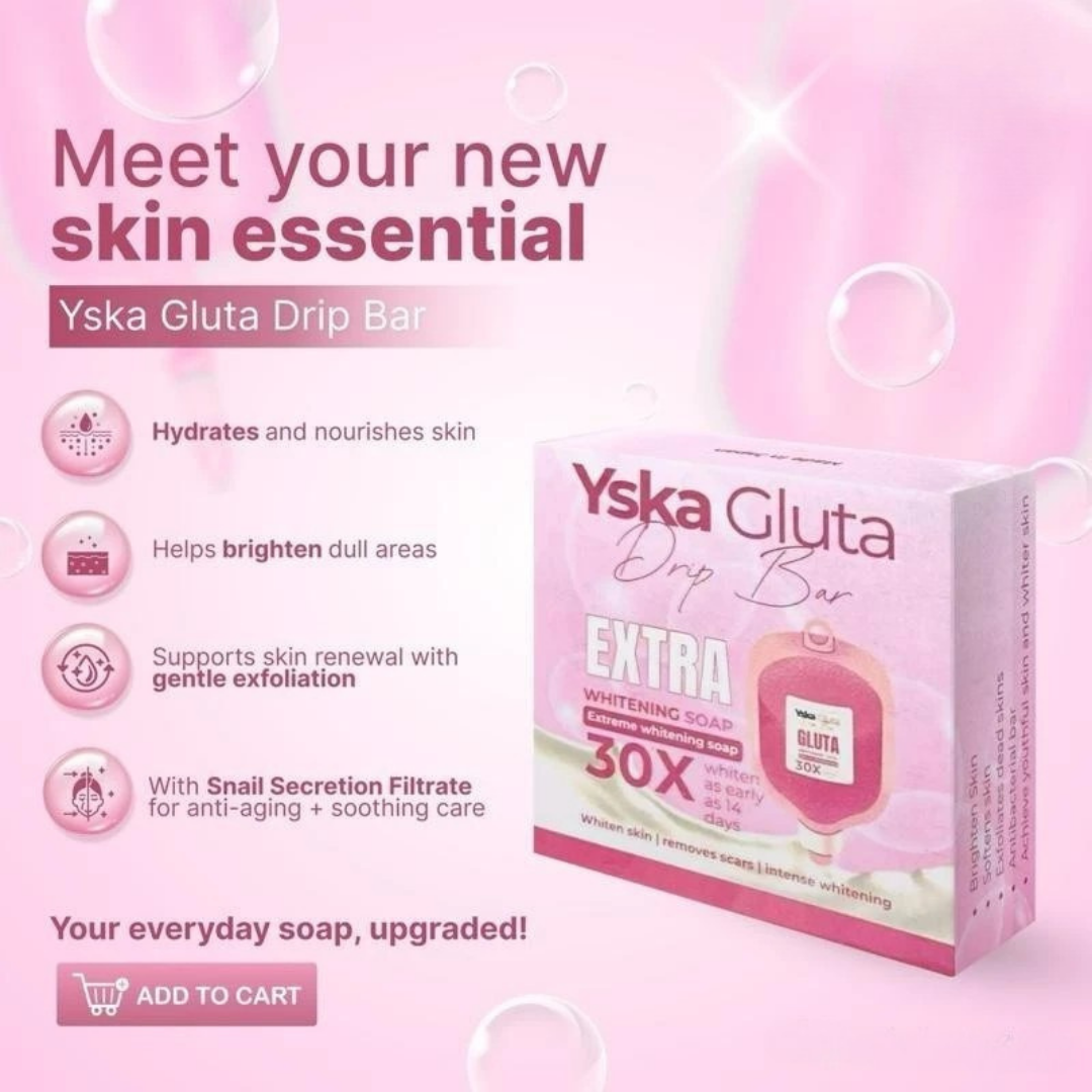Yska Gluta Drip Bar 30X Extra Whitening Soap