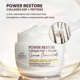 Luxe Organix Power RESTORE Collagen EGF + Peptides Serum Concentrate Reconstructing Hair Mask