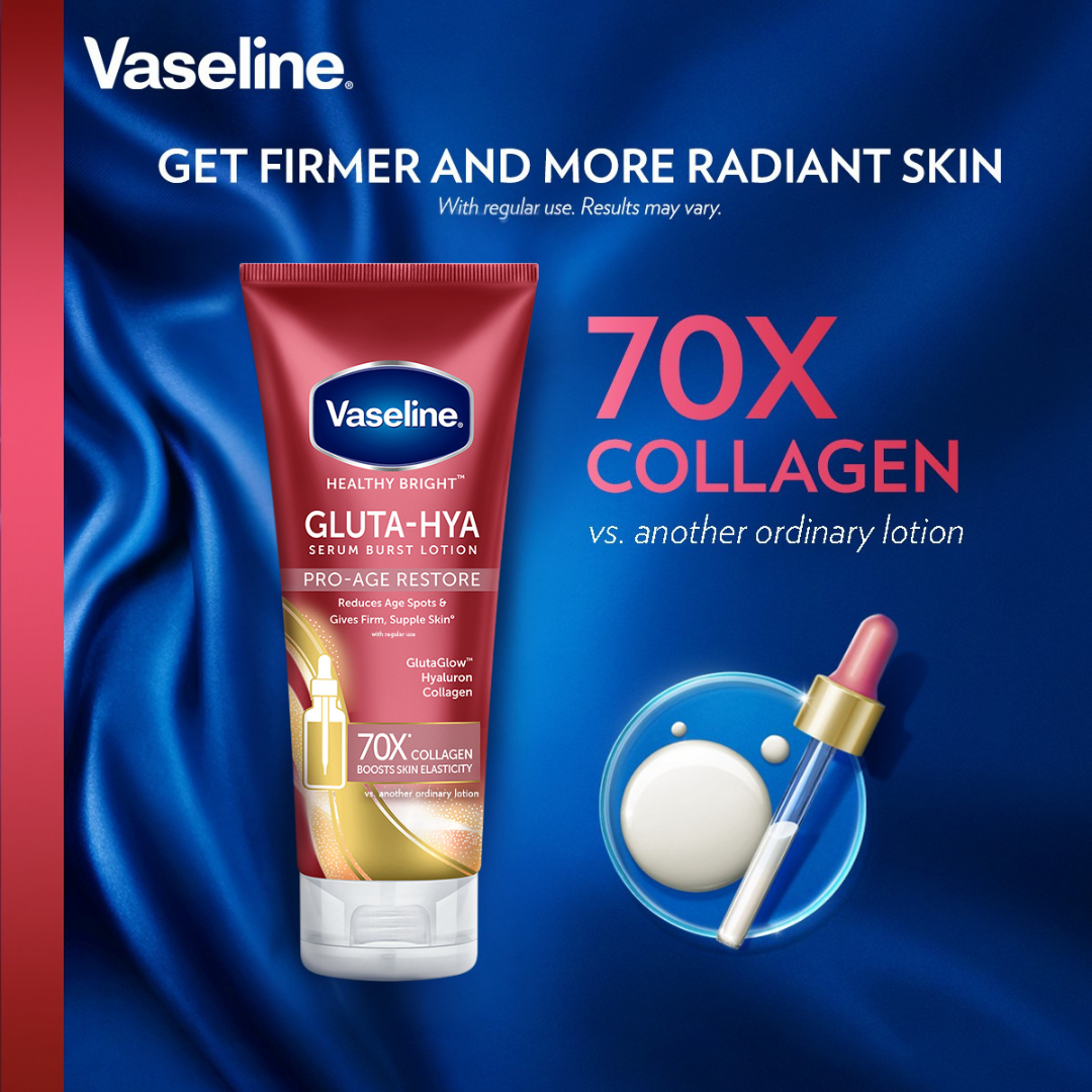 Vaseline Gluta-Hya Serum Burst Lotion Pro-Age Restore 330ml