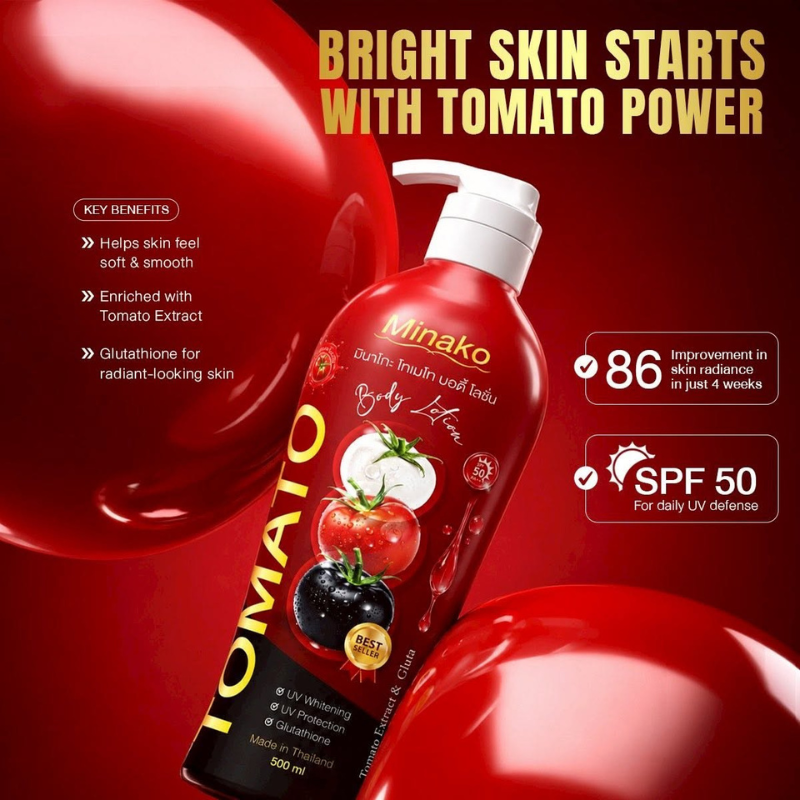 Minako Tomato Extract and Gluta Body Lotion