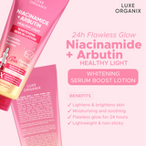 Luxe Organix Niacinamide + Alpha Arbutin Whitening Serum Lotion 350ml