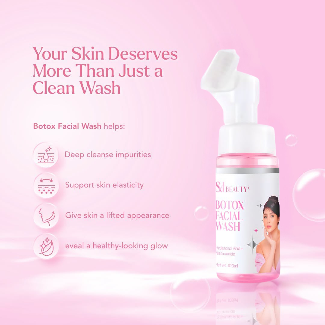 S and J Beauty Botox Facial Wash