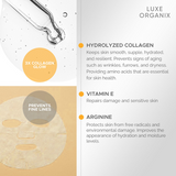Luxe Organix Age Reverse Collagen Glow Serum Boost Sheet Mask 25ml