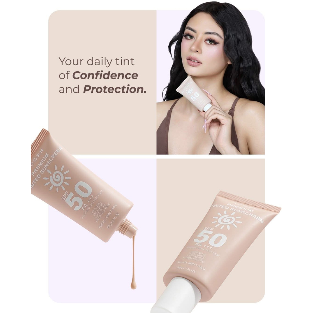 ADORN Premium Tinted Sunscreen SPF50 PA+++ (Temporary Packaging)