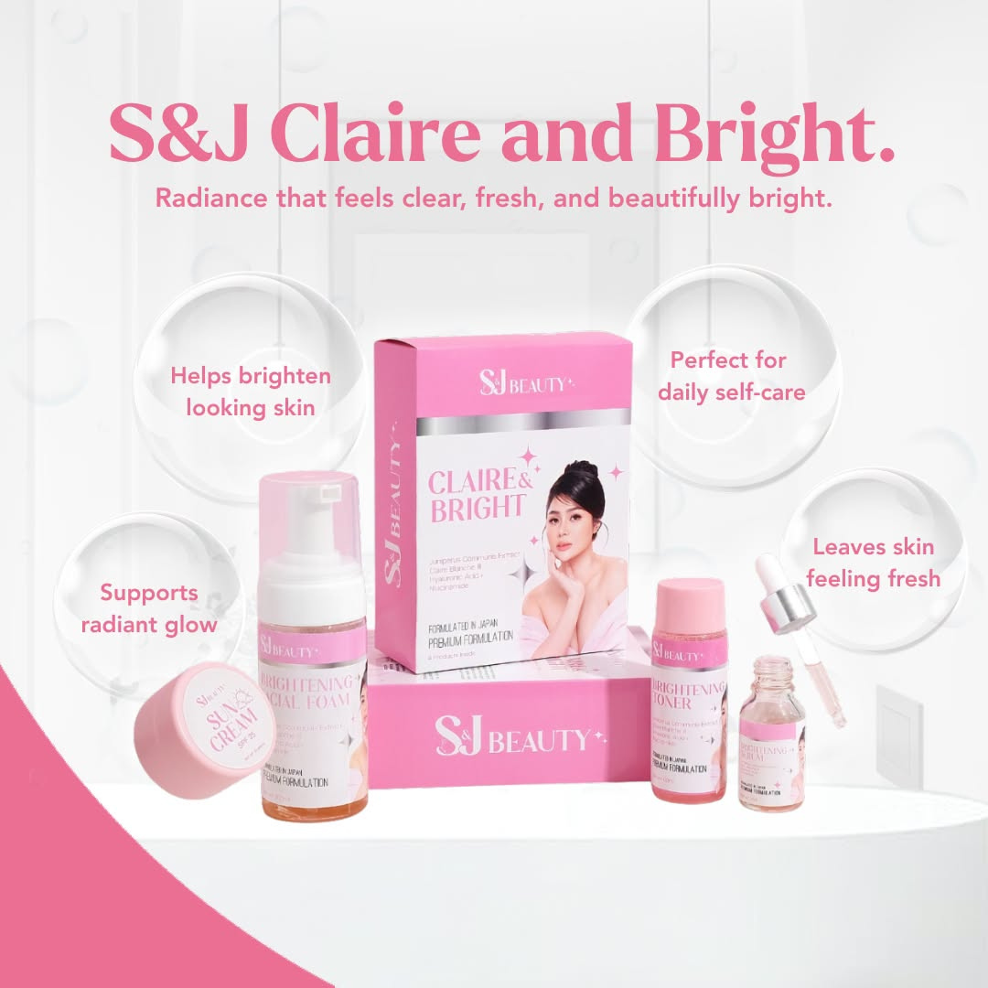 S and J Beauty Claire & Bright Set