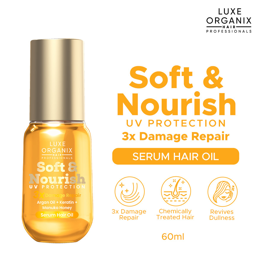 Luxe Organix Soft and Nourish 3X Damage Repair Serum Hair Oil