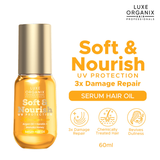 Luxe Organix Soft and Nourish 3X Damage Repair Serum Hair Oil