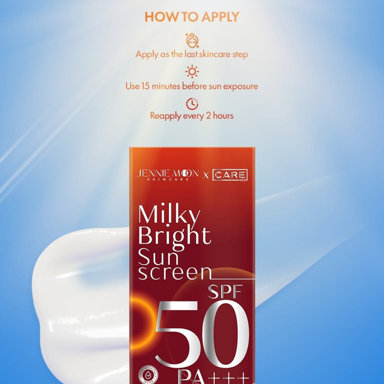 Jennie Moon Milky Bright Sunscreen SPF50 PA+++