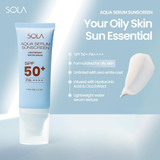 Sola Aqua Serum Sunscreen Lightweight Water Serum SPF50+ PA++++