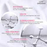 Luxe Organix Niacinamide + Alpha Arbutin Whitening Serum Lotion 350ml