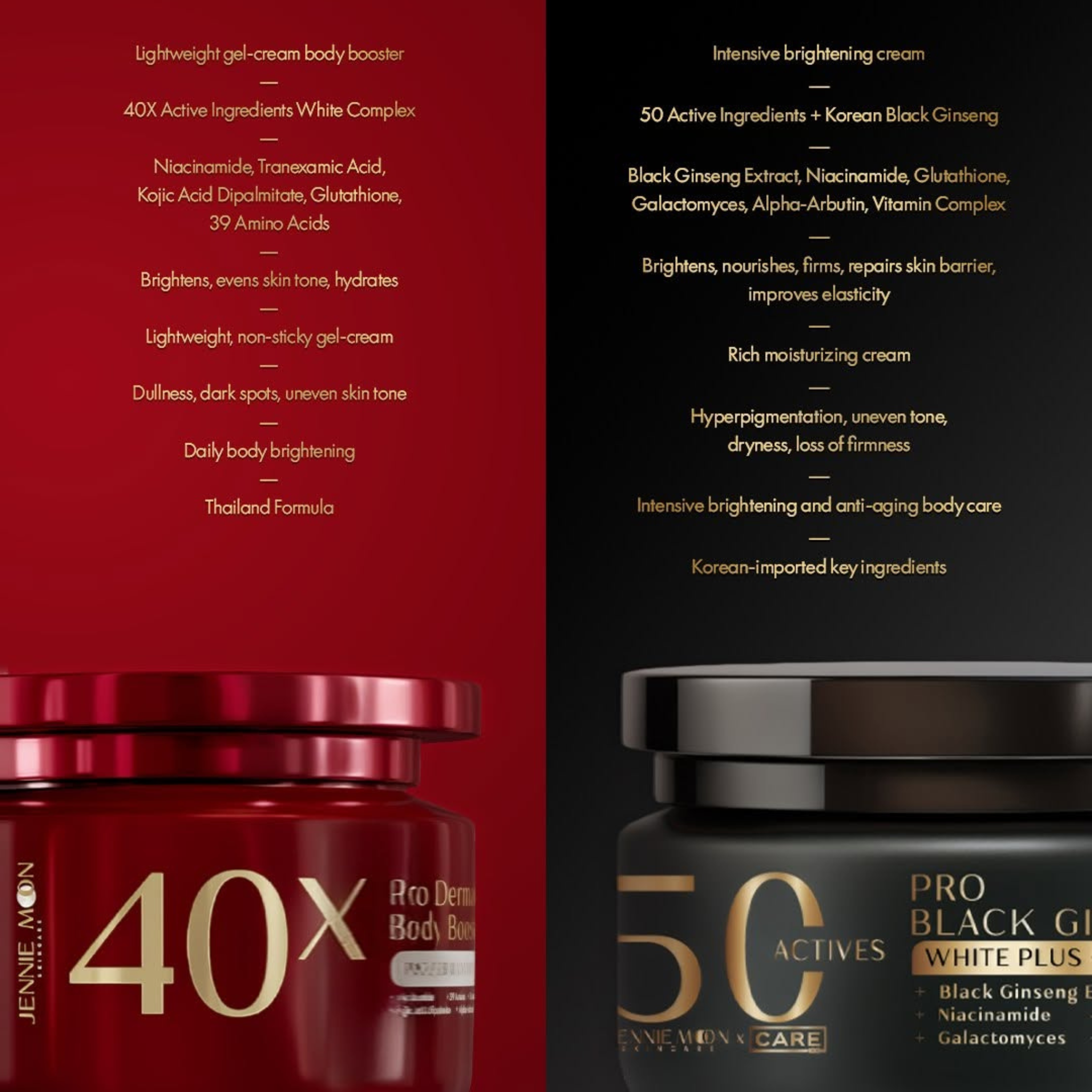 Jennie Moon 50X Pro Black Ginseng White Plus Cream