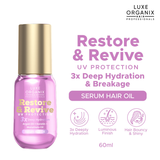 Luxe Organix Restore and Revive 3X Deep Hydration and Breakage Serum Hair Oil