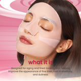 Luxe Organix Bio Collagen PDRN Boost Advance Renewal Complex Serum Treatment Hydrogel Mask