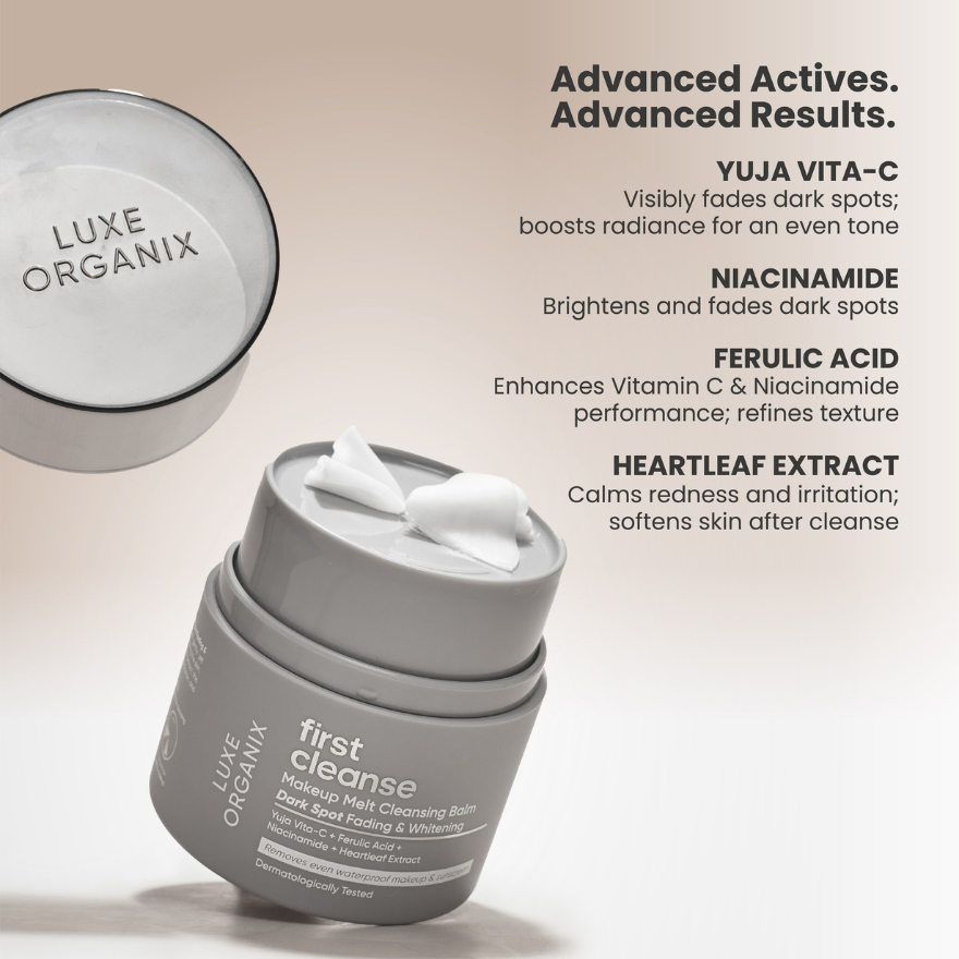 Luxe Organix  First Cleanse Dark Spot Fading & Whitening Cleansing Balm