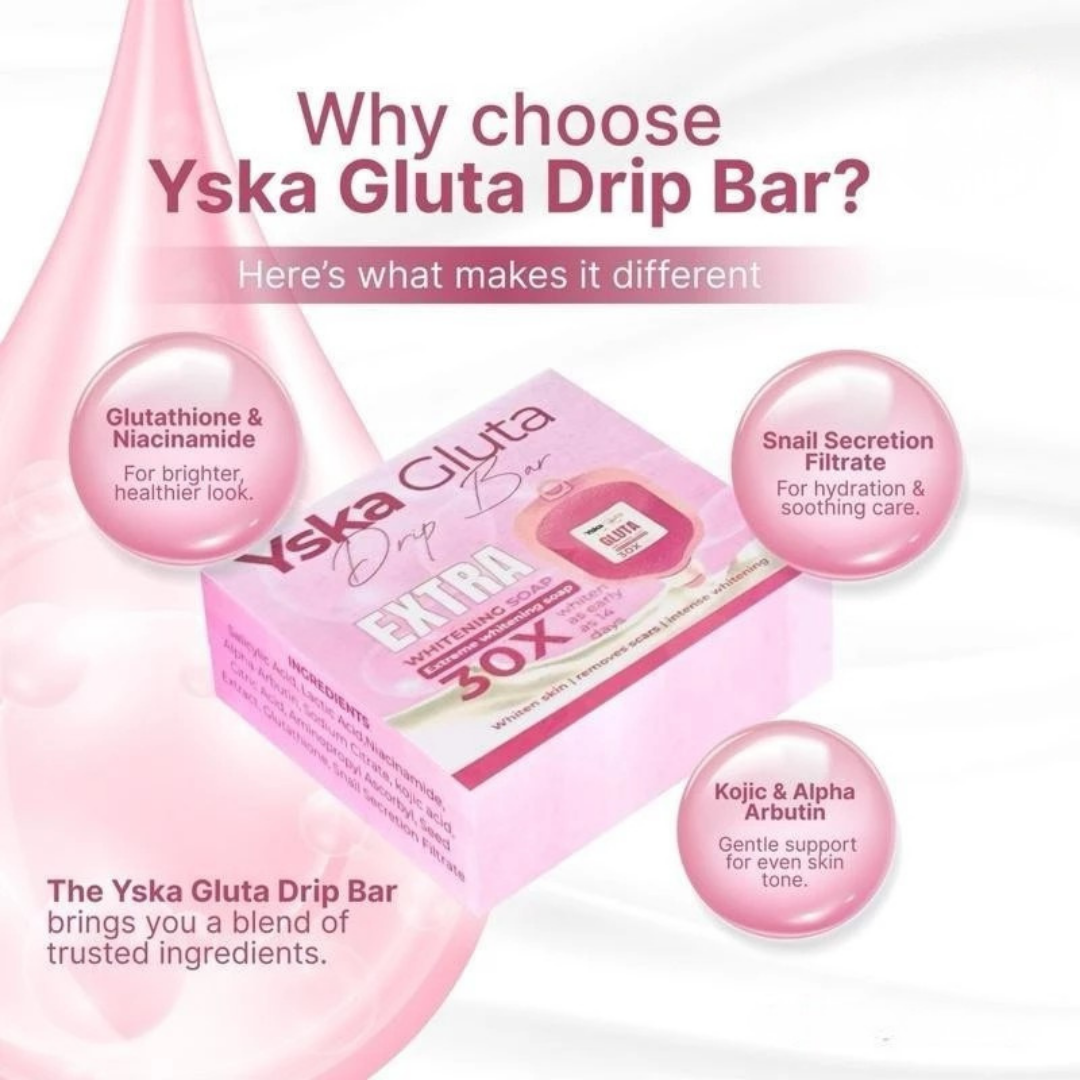 Yska Gluta Drip Bar 30X Extra Whitening Soap