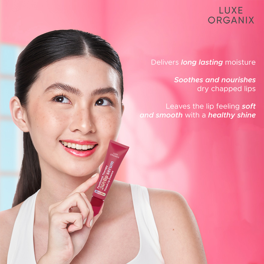 Luxe Organix Panthenol Therapy 24H Lip Serum Tinted Lip Essence 10g