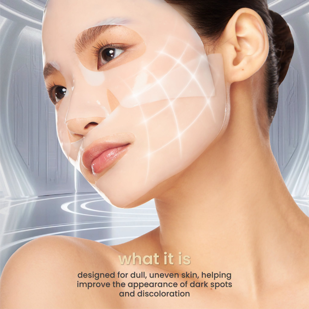 Luxe Organix Bio Niacinamide TXA Boost Dark Spot Correcting System Serum Treatment Hydrogel Mask