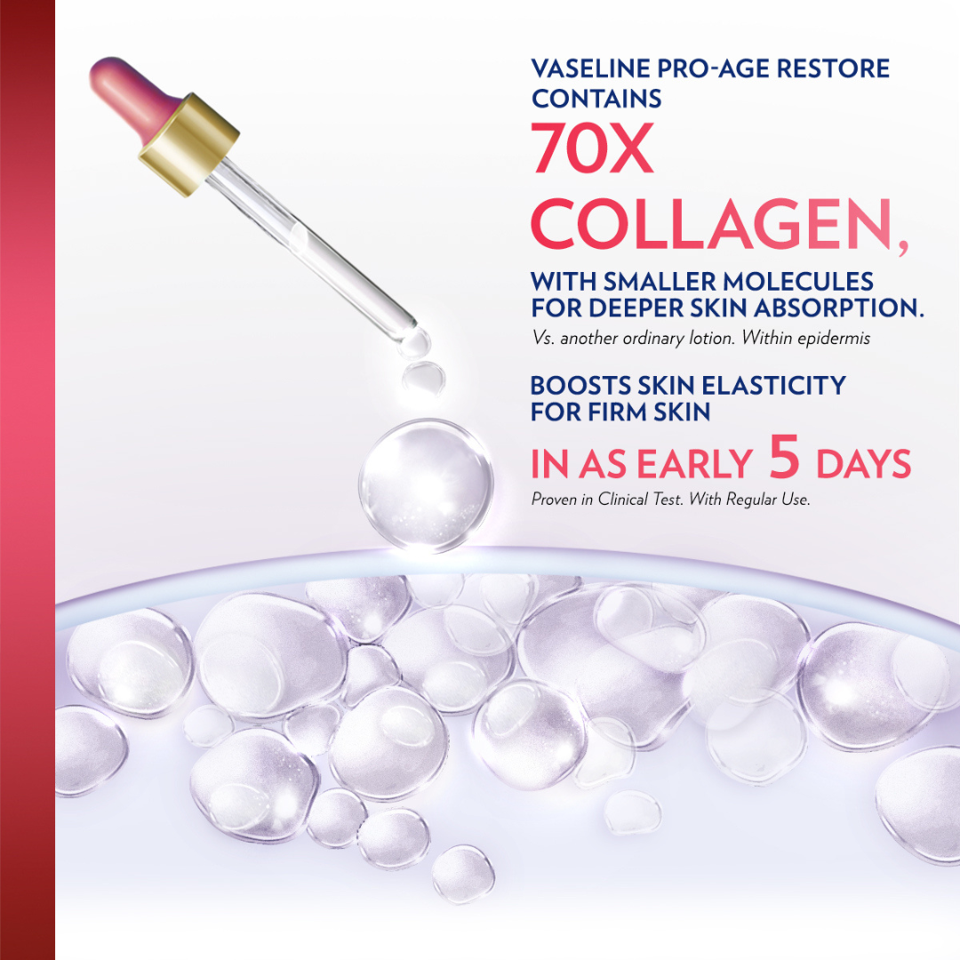 Vaseline Gluta-Hya Serum Burst Lotion Pro-Age Restore 330ml