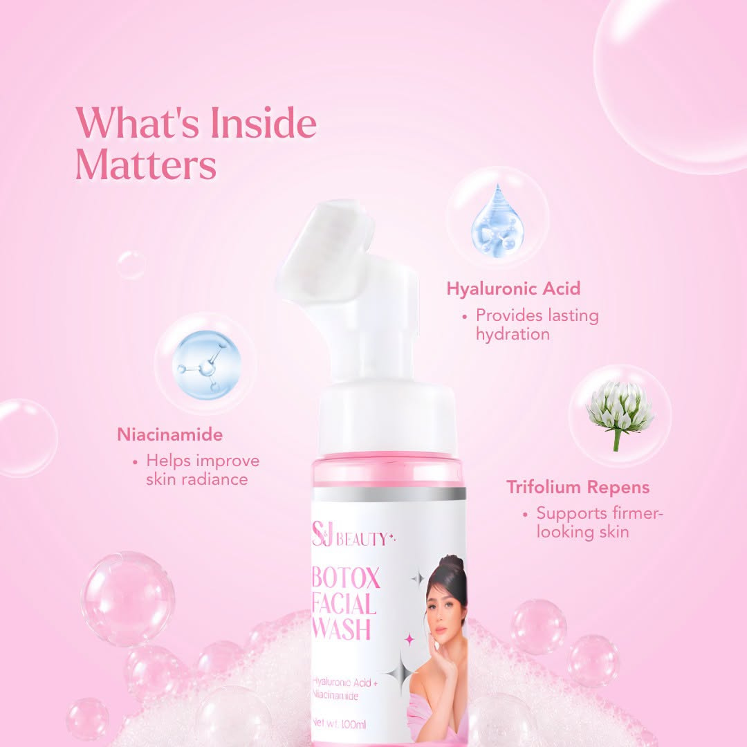 S and J Beauty Botox Facial Wash