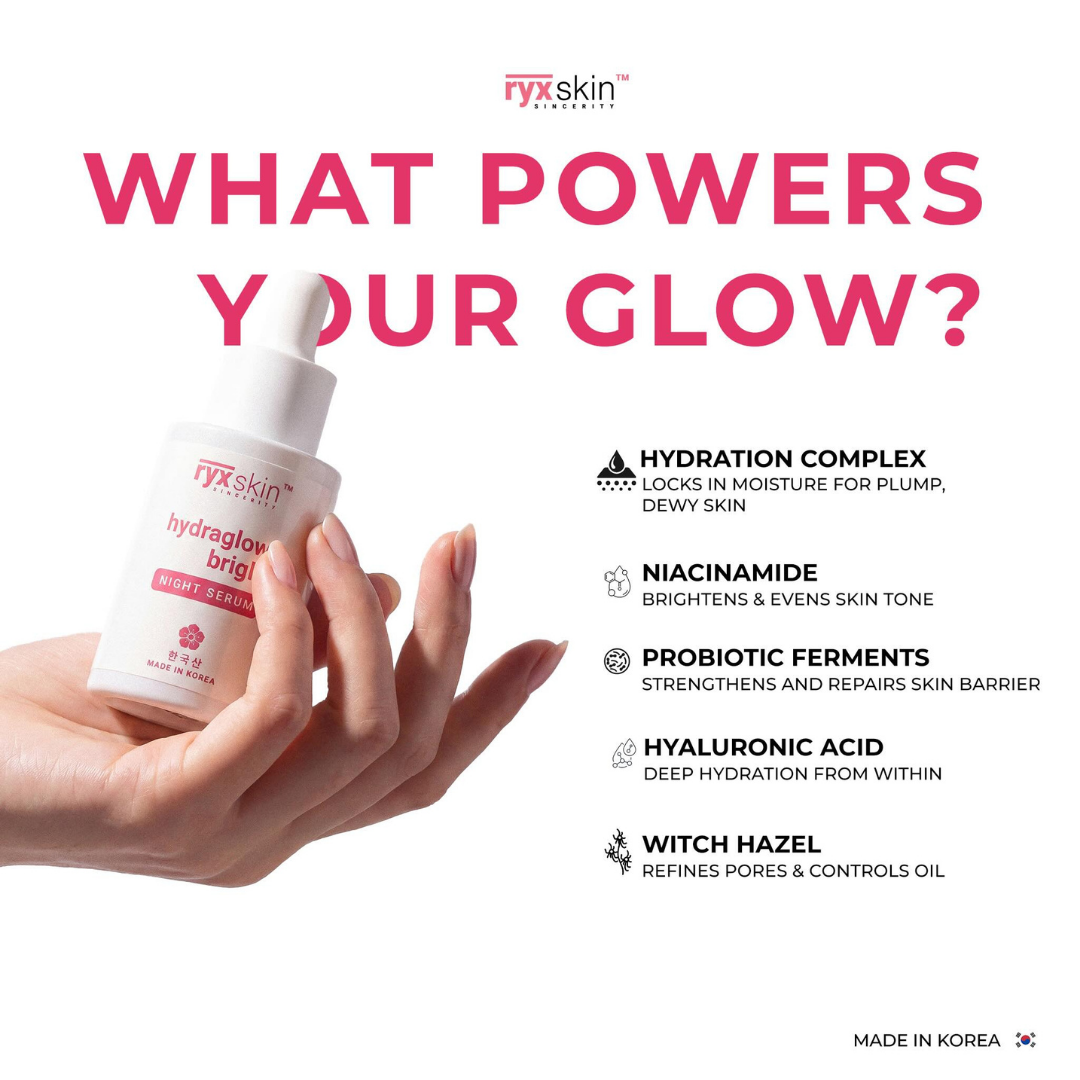 RyxSkin Hydraglow Bright+ Night Serum