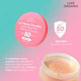 Luxe Organix 24H Zero Sebum Instant Pore Blurring Matte Powder SPF 50 Natural 15g