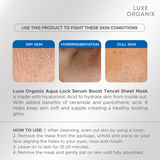 Luxe Organix Aqua Lock Serum Boost Sheet Mask 25ml