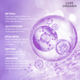 Luxe Organix Retinol + Gluta Youthful Radiance Whitening Serum Perfume Infused Body Wash 1000g