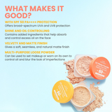 Luxe Organix UV Matte Powder Instant Pore Filter Weightless Sunscreen SPF50 PA++++ Complexion Bright