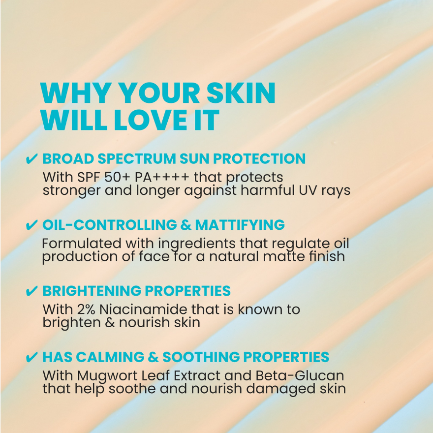 Luxe Organix High Protection Cloud Matte Soft Blurring Mineral Serum Sunscreen SPF50+ PA++++