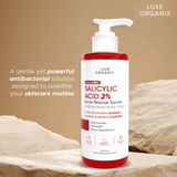 Luxe Organix DermaPro Salicylic Acid 2% Acne Rescue Serum Antibacterial Body Wash 500ml