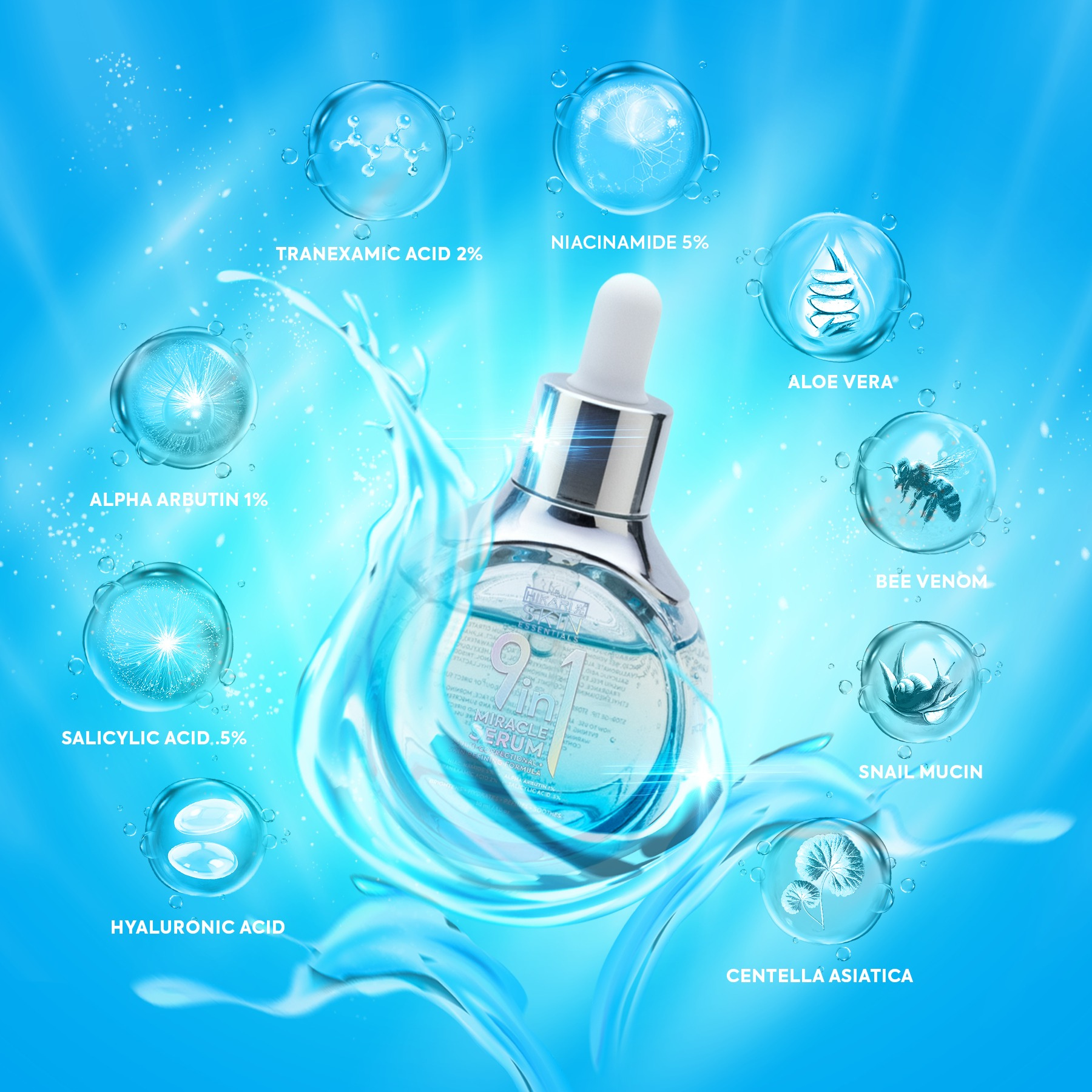 Hikari Skin Essentials 9 in 1 Miracle Serum