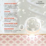 Luxe Organix Papaya Gluta Whitening Gel Triple Serum Boost 300ml