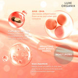 Luxe Organix Bye Bye Bum Bumps White and Clear Booty Cream 230g