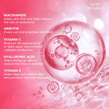 Luxe Organix iacinamide + Arbutin Healthy Light Whitening Serum Perfume Infused Body Wash 1000g