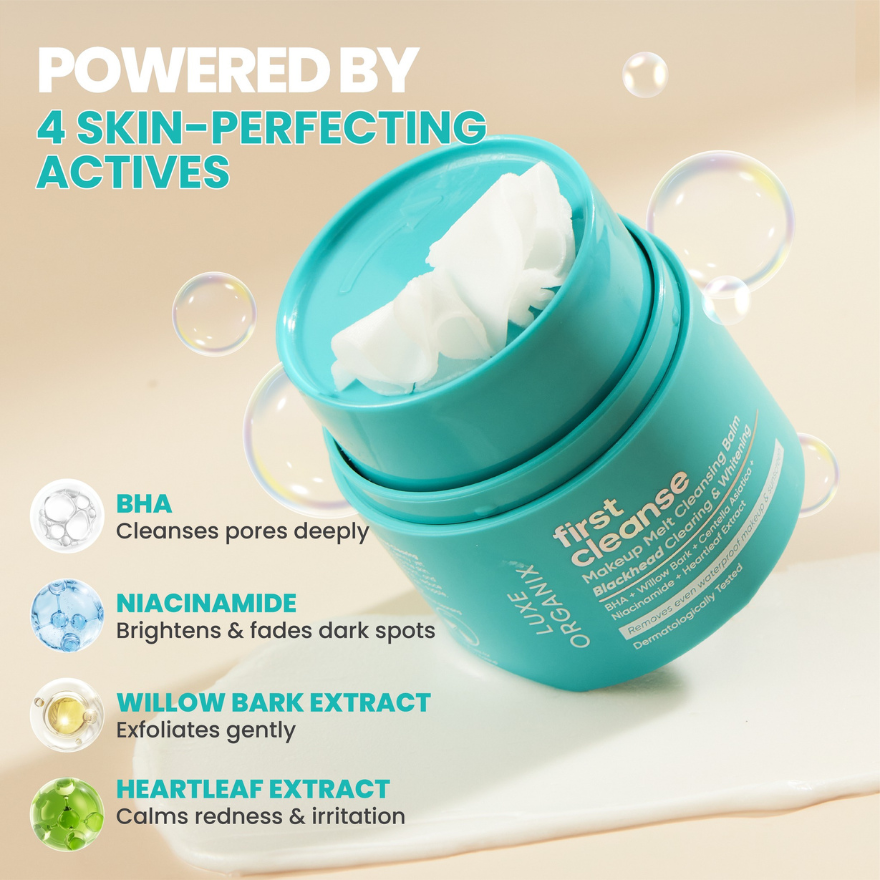 Luxe Organix First Cleanse Blackhead Clearing & Whitening Cleansing Balm