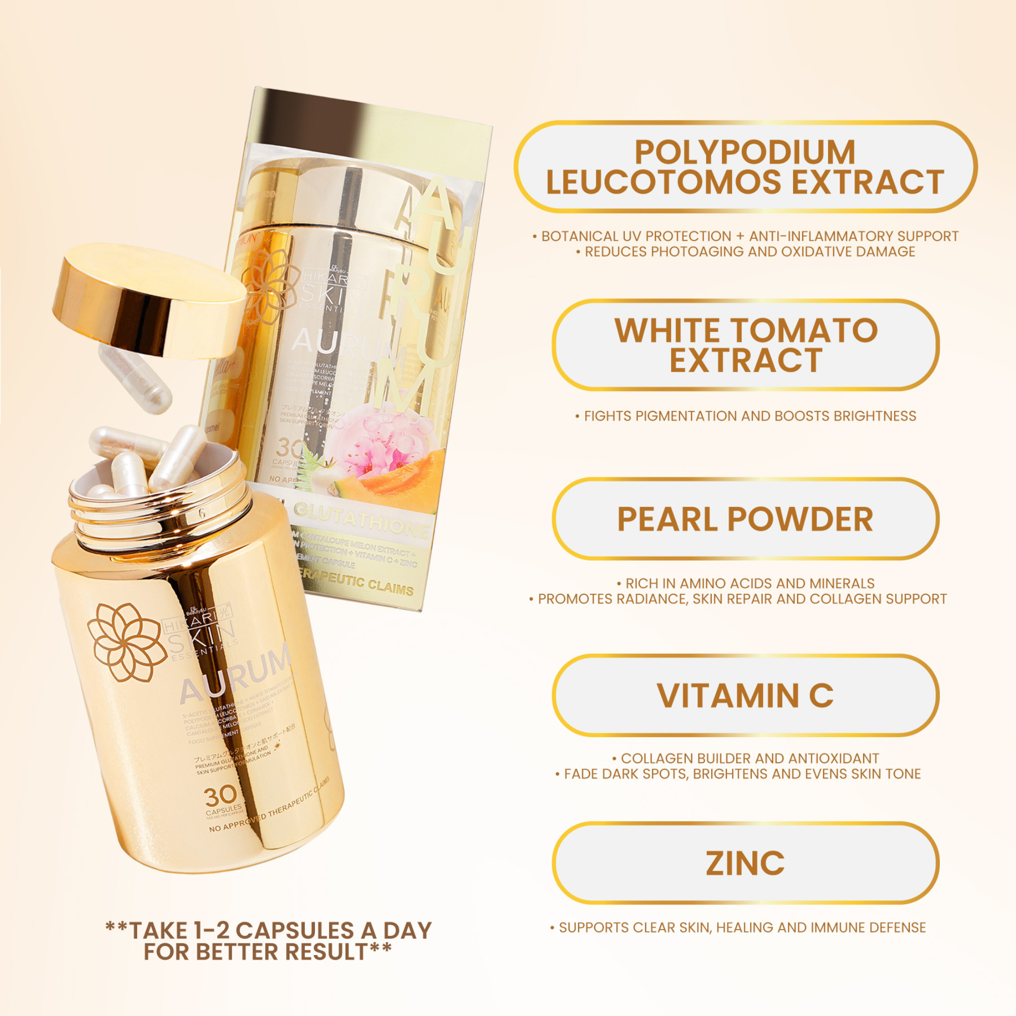 Hikari Skin Essentials Aurum S-Acetyl Glutathione