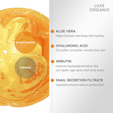 Luxe Organix Aloe Vera & Snail Soothing Gel 95% 300ml