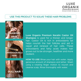Luxe Organix Premium Keratin Castor Oil Shampoo 210ml
